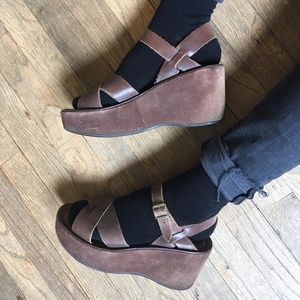 Korkease AVA Wedge Sandal in brown